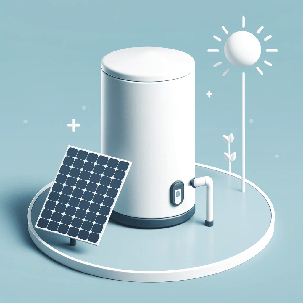 ballon thermodynamique consommant l'électricité des panneaux photovoltaïques